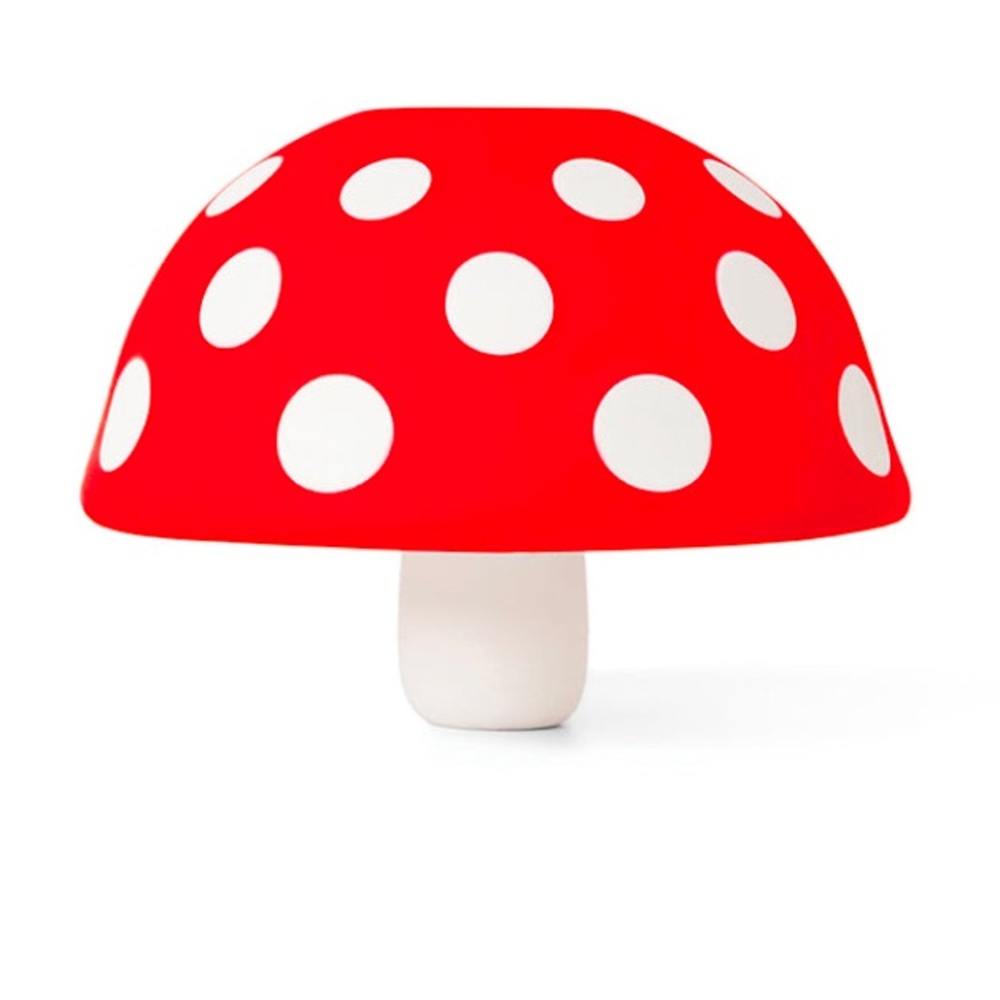 OTOTOTO NWT fungalicious magic mushroom silicon funnel -red/white